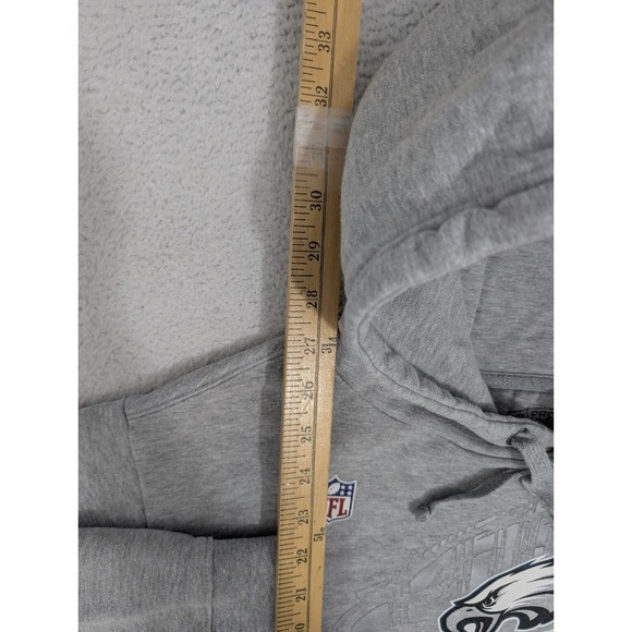 Philadelphia Eagles Conference Champions Super Bowl 52 NFL Gray Hoodie Men's L - Picture 5 of 9